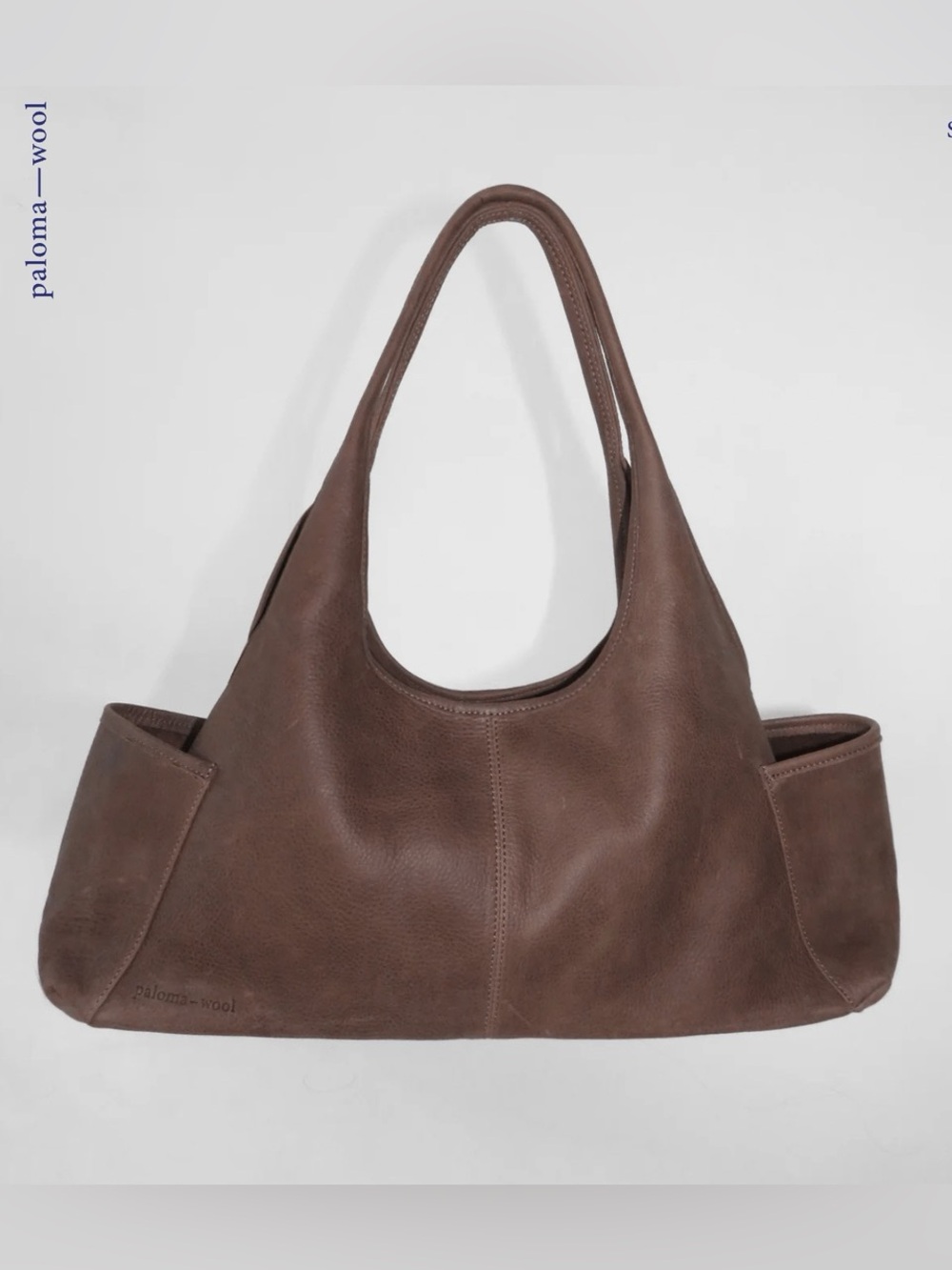 Paloma Wool Brown Querida Leather Shoulder Bag